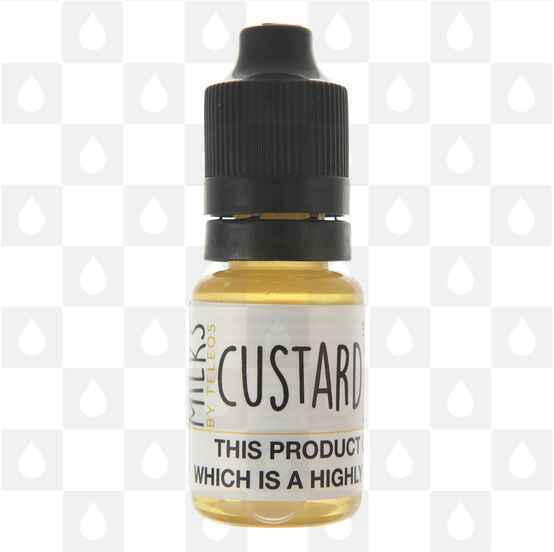 Custard by Teleos E Liquid | The Milks Series | 10ml Bottles, Nicotine Strength: 0mg, Size: 10ml (1x10ml)