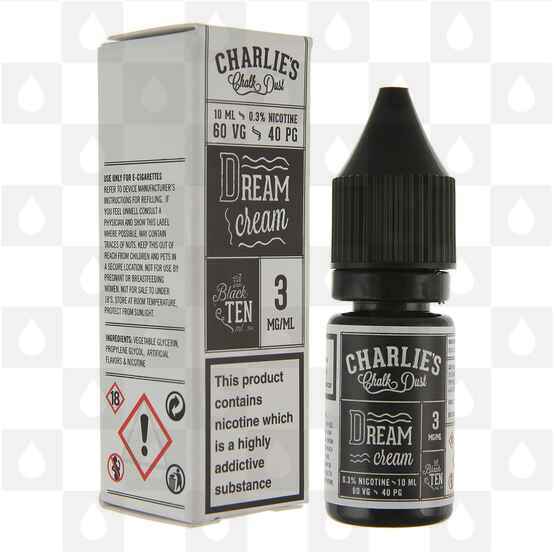 Dream Cream by Charlies Chalk Dust E Liquid | 10ml Bottles, Nicotine Strength: 0mg, Size: 10ml (1x10ml)