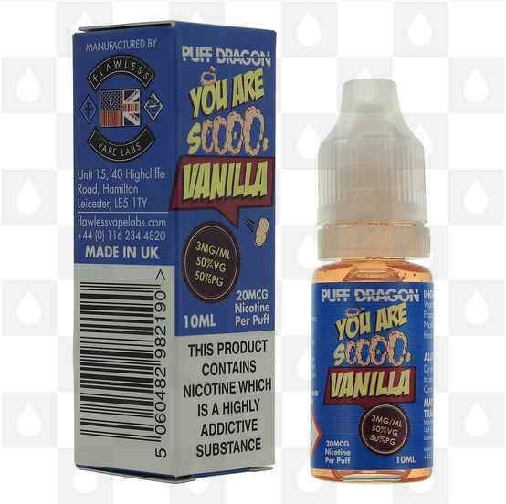 French Vanilla by Puff Dragon | Flawless E Liquid | 10ml Bottles, Nicotine Strength: 0mg, Size: 10ml (1x10ml)