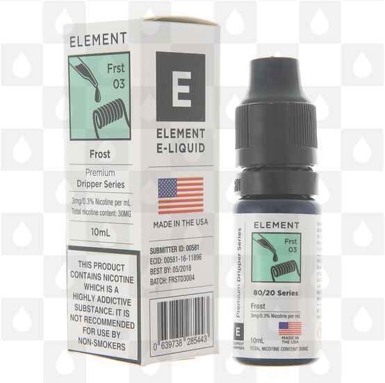 Frost by Element E Liquid | 10ml Bottles, Nicotine Strength: 3mg, Size: 10ml (1x10ml)