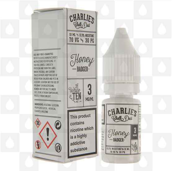 Honey Badger by Charlies Chalk Dust E Liquid | 10ml Bottles, Nicotine Strength: 0mg, Size: 10ml (1x10ml)