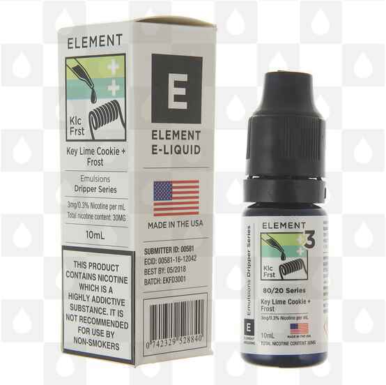 Key Lime Cookie / Frost by Element E-Liquid E Liquid | 10ml Bottles, Nicotine Strength: 0mg, Size: 10ml (1x10ml)