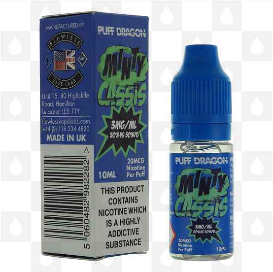 Minty Cassis by Puff Dragon | Flawless E Liquid | 10ml Bottles, Nicotine Strength: 6mg, Size: 10ml (1x10ml)