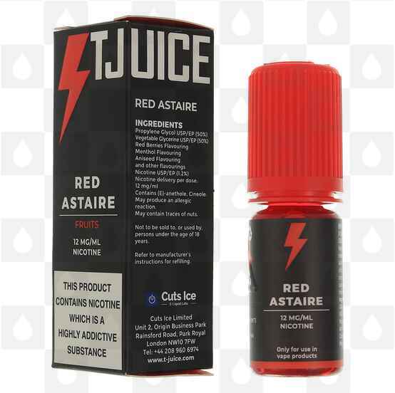 Red Astaire by T-Juice E Liquid | 10ml Bottles, Nicotine Strength: 0mg, Size: 10ml (1x10ml)