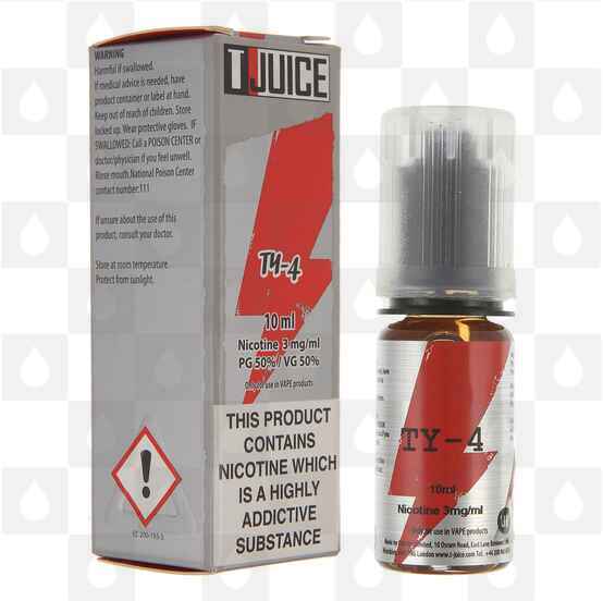 TY-4 by T-Juice E Liquid | 10ml Bottles, Nicotine Strength: 0mg, Size: 10ml (1x10ml)