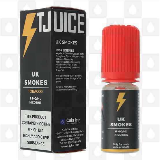 UK Smokes by T-Juice E Liquid | 10ml Bottles, Nicotine Strength: 6mg, Size: 10ml (1x10ml)