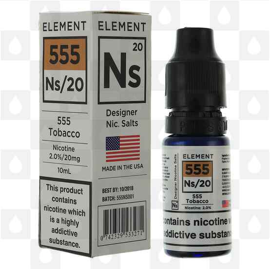 555 Tobacco by Element NS20 E Liquid | 10ml Bottles, Nicotine Strength: NS 10mg, Size: 10ml (1x10ml)