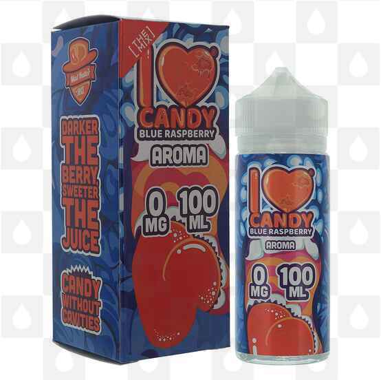 Blue Raspberry I Love Candy by Mad Hatter E Liquid - 50ml & 100ml Short Fill, Size: 50ml (60ml Bottle) 