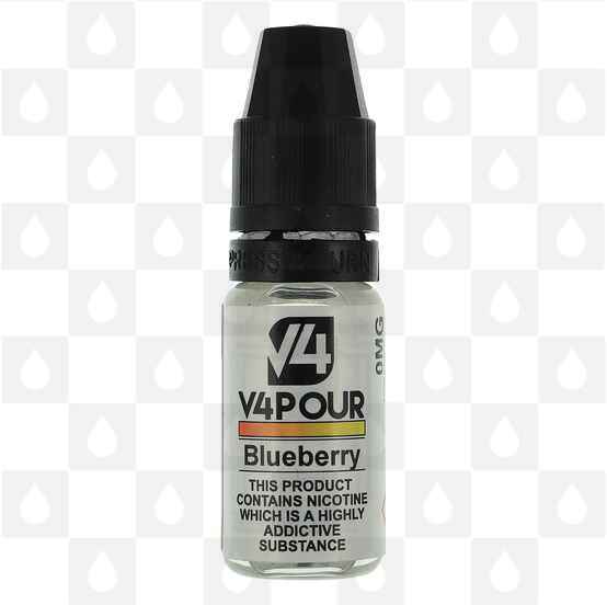 Blueberry by V4 V4POUR E Liquid | 10ml Bottles, Strength & Size: 00mg • 10ml