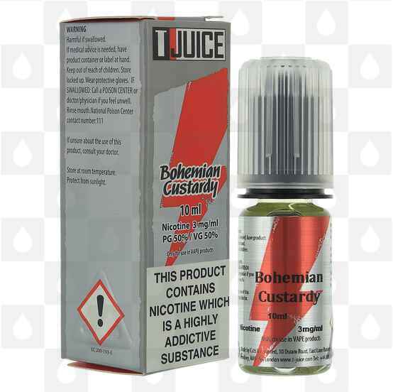 Bohemian Custardy by T-Juice E Liquid | 10ml Bottles, Nicotine Strength: 0mg, Size: 10ml (1x10ml)