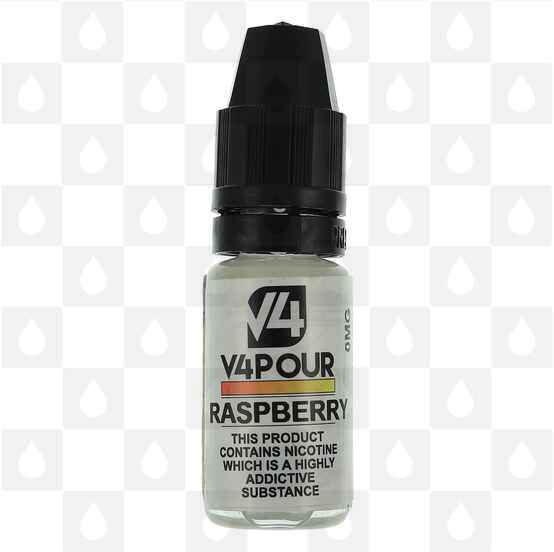 Raspberry by V4 V4POUR E Liquid | 10ml Bottles, Nicotine Strength: 0mg, Size: 10ml (1x10ml)