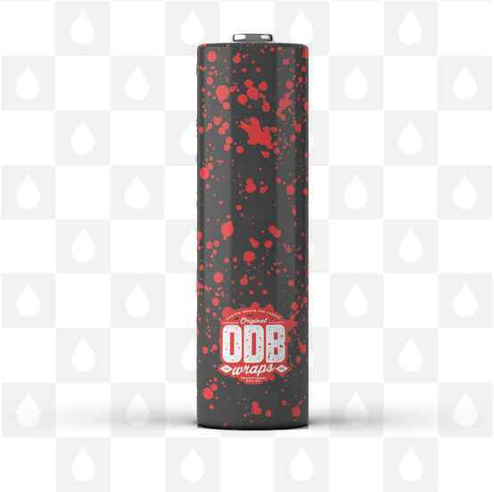 Splatter 18650 Battery Wraps by ODB Wraps