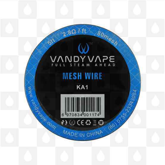 Vandy Vape Mesh Wire, Wire Type: KA1 Kanthal (80 Mesh)