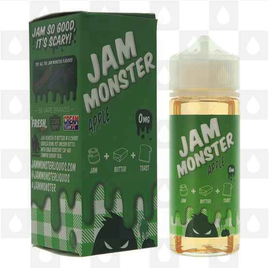 Apple Jam On Toast by Jam Monster E Liquid | 100ml Short Fill, Strength & Size: 0mg • 100ml (120ml Bottle) - Out Of Date
