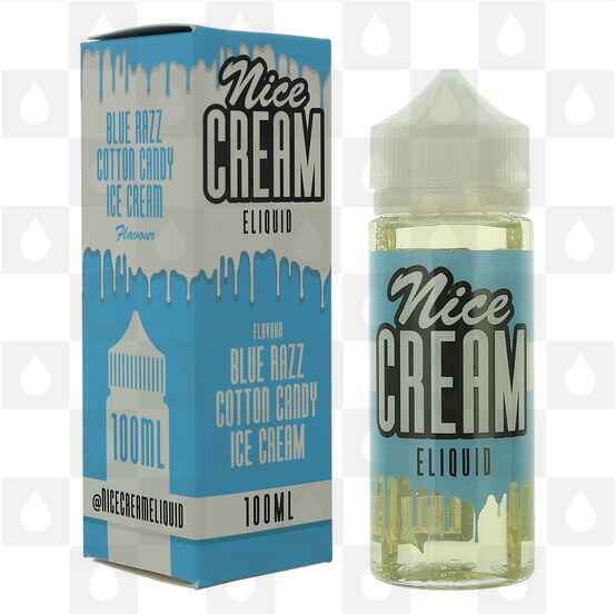 Blue Razz Cotton Candy Ice Cream by Nice Cream E Liquid | 100ml Shortfill