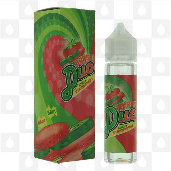 Kiwi & Strawberry by Burst Duo E Liquid | 50ml Short Fill, Strength & Size: 0mg • 50ml (60ml Bottle) - Out Of Date