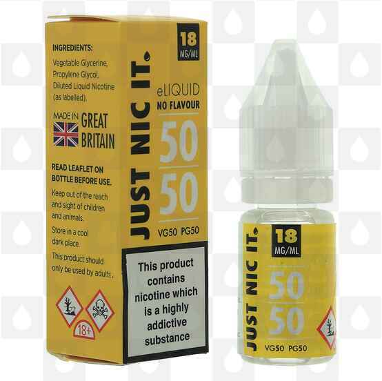 Nic Shot by Just Nic It E Liquid | 10ml Nicotine Shot, Strength & Size: 18mg • 10ml, VG/PG Mix: 80% VG / 20% PG