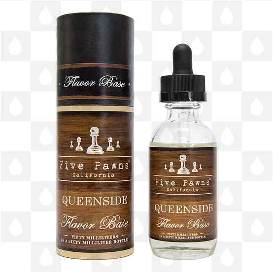 Queenside by Five Pawns E Liquid | 50ml & 100ml Short Fill, Strength & Size: 0mg • 50ml (60ml Bottle)