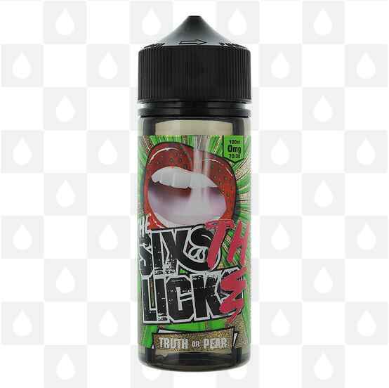 Truth or Pear by Six Licks E Liquid | 50ml & 100ml Short Fill, Size: 100ml (120ml Bottle)