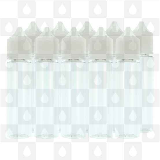 60ml Chubby V3 Bottle by Chubby Gorilla | Pack Of 10, Selected Colour: Clear Bottle / Clear Cap