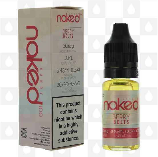 Berry Belts by Naked 100 E Liquid | Candy | 10ml Bottles, Nicotine Strength: 3mg, Size: 10ml (1x10ml)