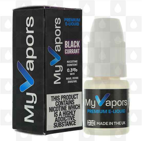 Blackcurrant by My Vapors E Liquid | 10ml Bottles, Strength & Size: 03mg • 10ml • Out Of Date
