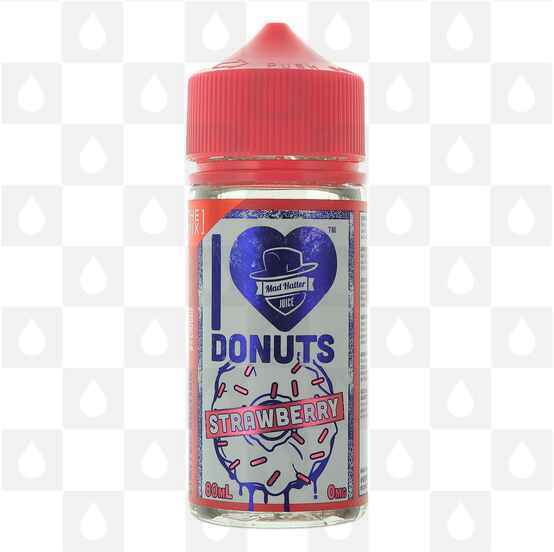 I Love Donuts Strawberry by Mad Hatter E Liquid - 80ml Shortfill