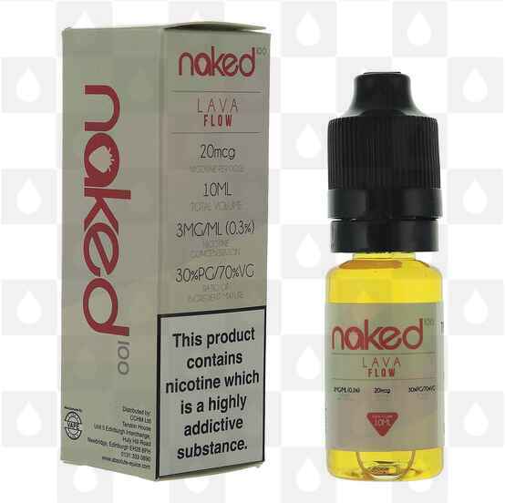 Lava Flow by Naked 100 E Liquid | 10ml Bottles, Nicotine Strength: 3mg, Size: 10ml (1x10ml)