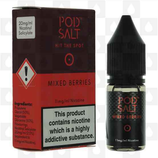 Mixed Berries Nicotine Salt by Pod Salt E Liquid | 10ml Bottles, Nicotine Strength: 11mg (20mg) Nic Salt, Size: 10ml