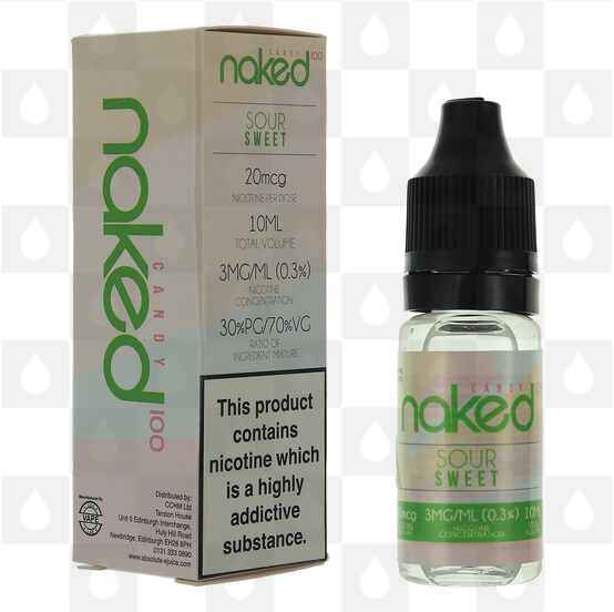 Sour Sweets by Naked 100 E Liquid | Candy | 10ml Bottles, Nicotine Strength: 3mg, Size: 10ml (1x10ml)