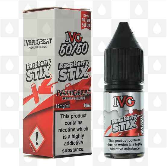 Raspberry Stix 50/50 by IVG Sweets E Liquid | 10ml Bottles, Nicotine Strength: 18mg, Size: 10ml (1x10ml)