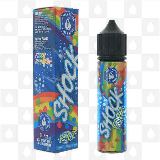 Shock Fizzy Rainbow by Juice N Power E Liquid | Short Fill, Strength & Size: 0mg • 50ml (60ml Bottle)