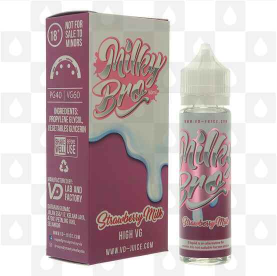 Strawberry Milk | Milky Bro by VD Juice E Liquid | 50ml Short Fill