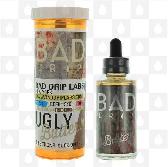 Ugly Butter by Bad Drip E Liquid | 50ml Short Fill, Strength & Size: 0mg • 50ml (60ml Bottle)