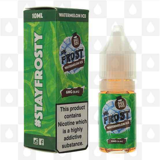 Watermelon Ice by Dr. Frost 50/50 E Liquid | 10ml Bottles, Strength & Size: 18mg • 10ml • Out Of Date