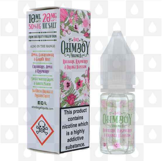 Rhubarb, Raspberry & Orange Blossom Nic Salt by Ohm Boy Volume II E Liquid | 10ml Bottles, Strength & Size: 05mg • 10ml
