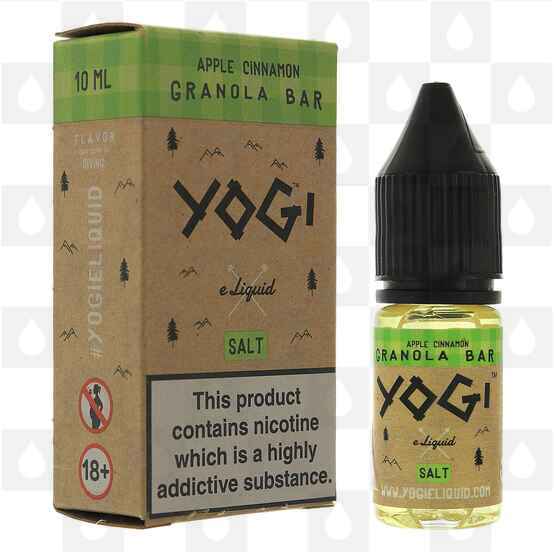 Apple Cinnamon Granola Bar Nic Salt by Yogi E Liquid | 10ml Bottles, Nicotine Strength: NS 20mg, Size: 10ml