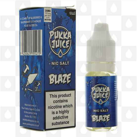 Blaze Nic Salt by Pukka Juice | 10ml Bottles, Nicotine Strength: NS 20mg, Size: 10ml (1x10ml)