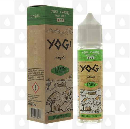 Green Apple Ice by Yogi Farms E Liquid | 50ml Short Fill, Strength & Size: 0mg • 50ml (60ml Bottle) - Out Of Date