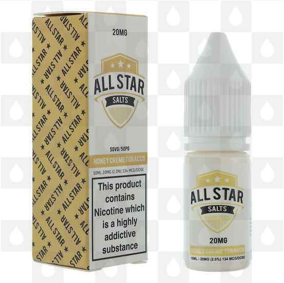 Honey Creme Tobacco Nic Salt 20mg by All Star E Liquid | 10ml Bottles