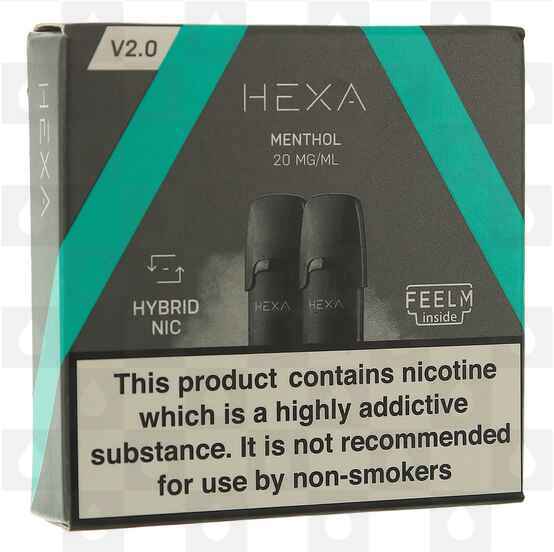 Menthol Hexa V2.0 Replacement E-Liquid Pods, Nicotine Strength: NS 10mg