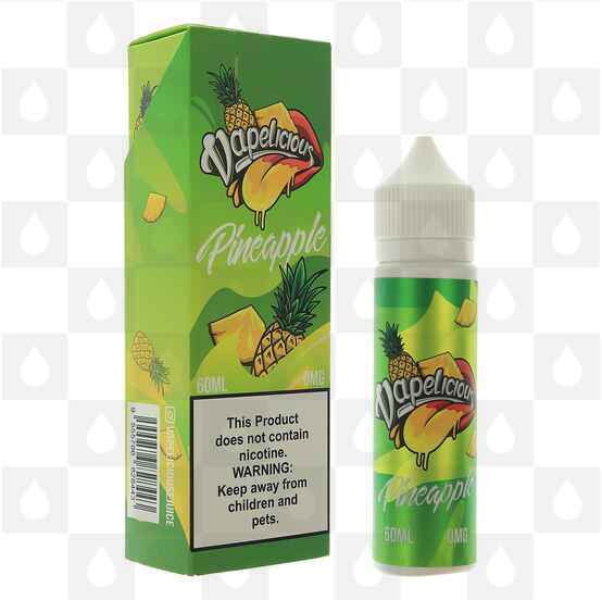 Pineapple by Vapelicious E Liquid | 50ml Short Fill, Strength & Size: 0mg • 50ml (60ml Bottle) - Out Of Date