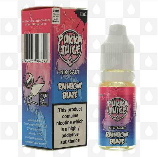 Rainbow Blaze Nic Salt by Pukka Juice | 10ml Bottles, Nicotine Strength: NS 10mg, Size: 10ml (1x10ml)