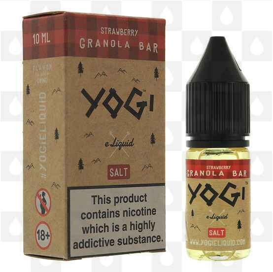Strawberry Granola Bar Nic Salt by Yogi E Liquid | 10ml Bottles, Nicotine Strength: NS 10mg, Size: 10ml