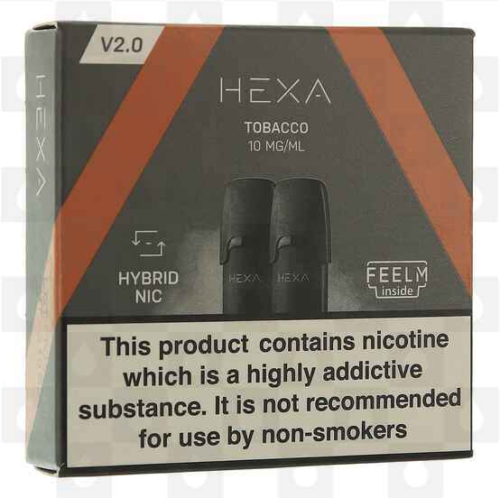 Tobacco Hexa V2.0 Replacement E-Liquid Pods, Nicotine Strength: NS 10mg