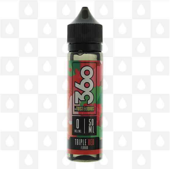 Triple Red by 360 Twist E Liquid | 50ml Short Fill, Strength & Size: 0mg • 50ml (60ml Bottle) - Out Of Date