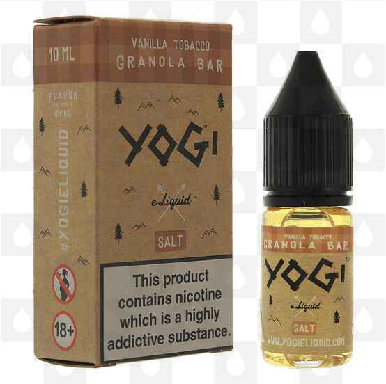 Vanilla Tobacco Granola Bar Nic Salt by Yogi E Liquid | 10ml Bottles, Strength & Size: 20mg • 10ml