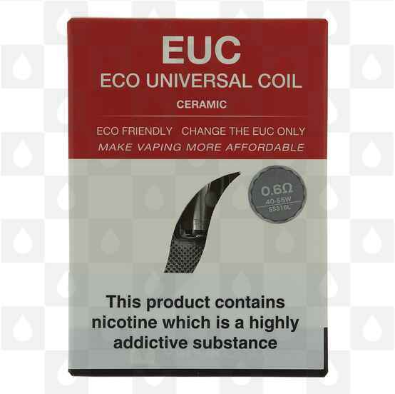 Vaporesso EUC Replacement Coils, Ohms: EUC Ceramic Coil 0.6 ohm (40-55W)
