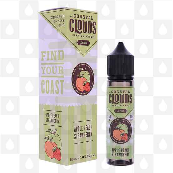 Apple Peach Strawberry by Coastal Clouds E Liquid | Sweets | 50ml Short Fill
