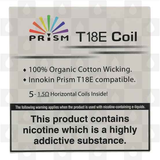 Innokin Prism T18E Replacement Coils, Ohms: 1.5 Ohm Horizontal Coil